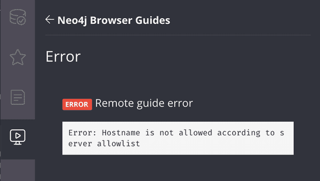 Remote guide error